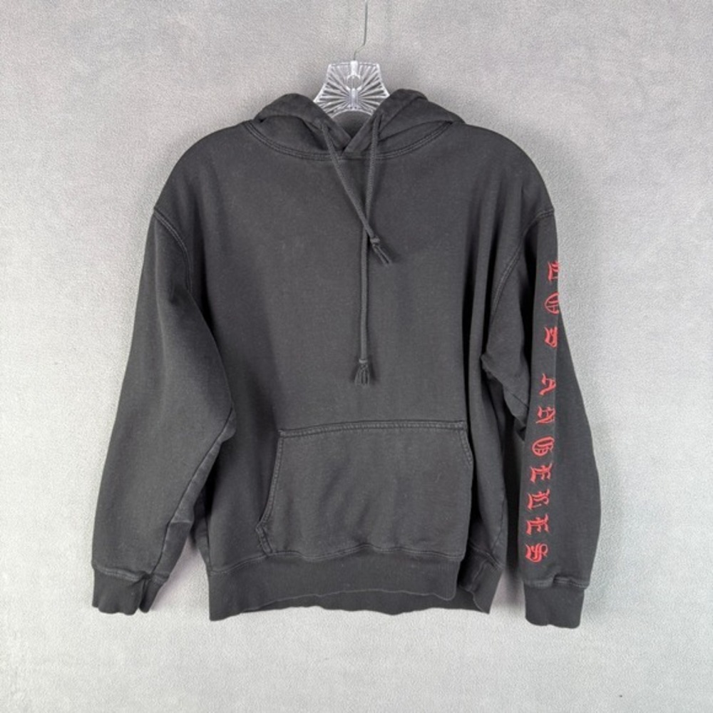 John Galt Hoodie California Black Los‎ Angeles Spellout Pullover Mens O/S